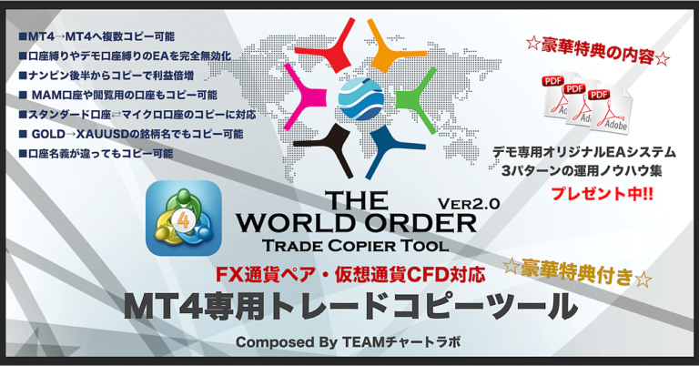 利益が10倍以上に跳ね上がる!!】MT4・FXコピートレードツール ナンピン